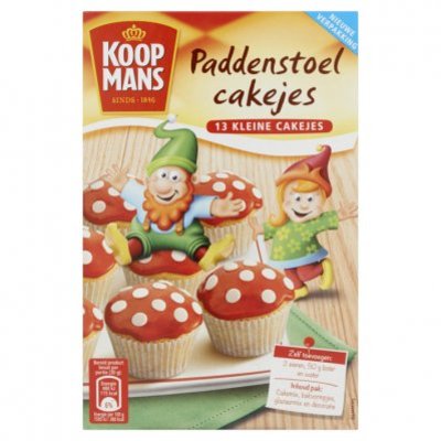 Koopmans Mix voor paddenstoel cakejes